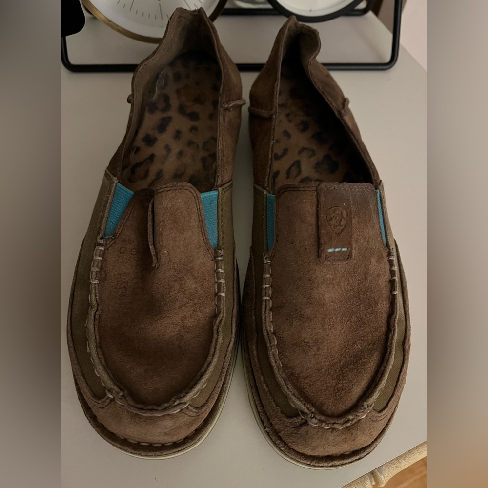 Ariat Brown and Blue Women's Loafers